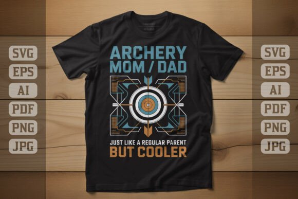 Archery Mom Dad Cooler Parent Graphics for T-Shirt Designs