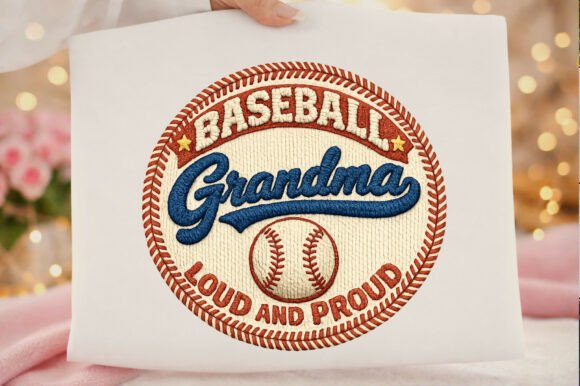 Baseball Grandma Vintage: Graphics for T-Shirt Designs