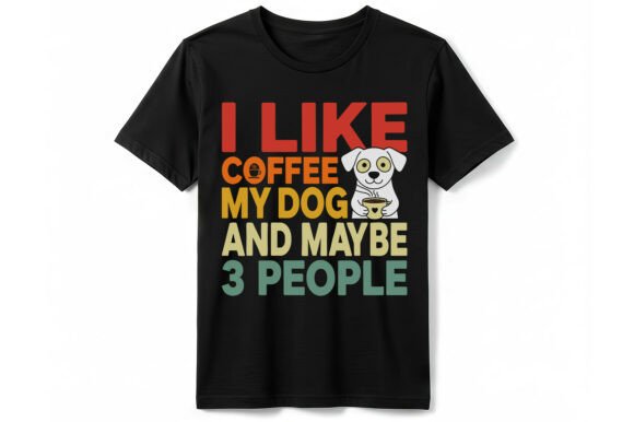 Coffee Dog Tee: Graphics & T-Shirt Designs