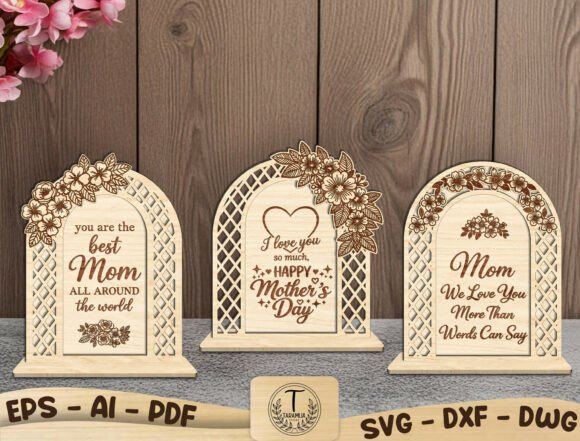 Mother's Day Arch Sign SVG for Laser Cutting