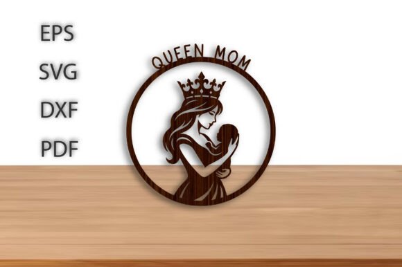 Queen Mom Metal Wall Art: Laser Cutting for Home Decor