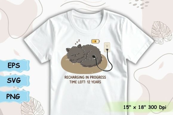 Recharging in Progress: Graphics for T-Shirt Designs