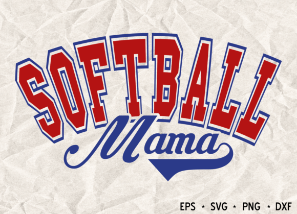 Softball Mama PNG: Graphics for T-Shirt Designs